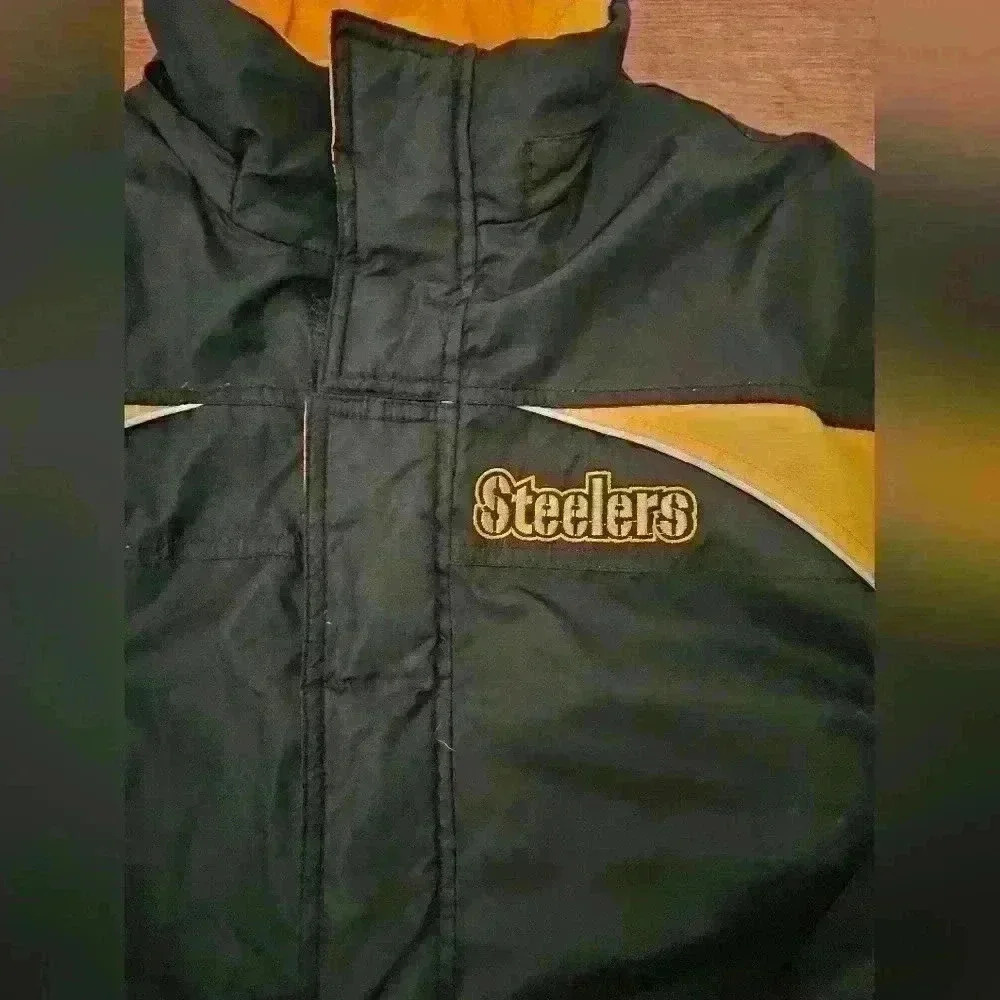Vintage Youth Pittsburgh Steelers Winter Jacket - Picture 2 of 5